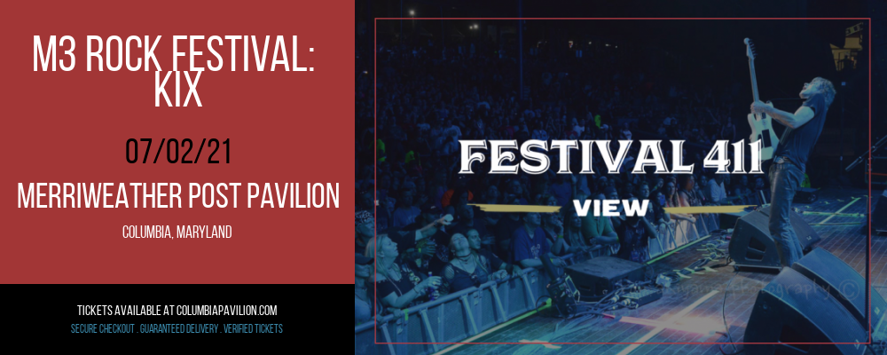 M3 Rock Festival - 3 Day Pass at Merriweather Post Pavilion tickets M3 Rock Festival - 3 Day Pass at Merriweather Post Pavilion