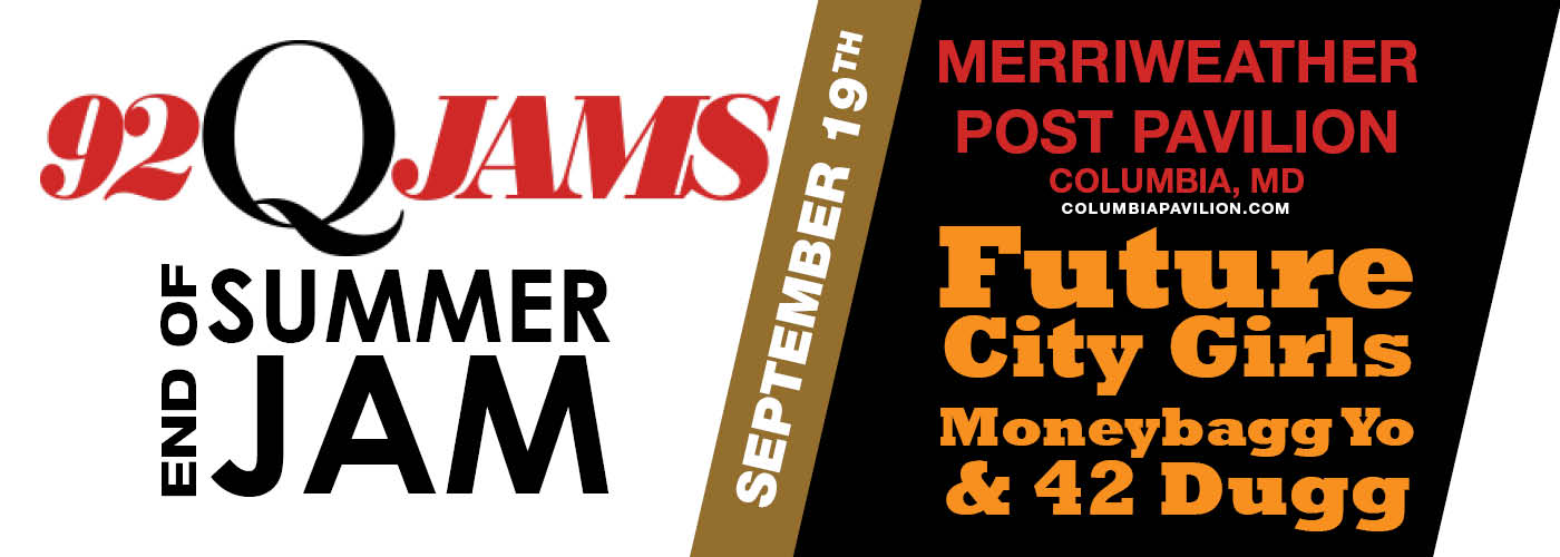 92Q End Of Summer Jam: Future, City Girls, Moneybagg Yo & 42 Dugg at Merriweather Post Pavilion tickets 92Q End Of Summer Jam: Future, City Girls, Moneybagg Yo & 42 Dugg at Merriweather Post Pavilion
