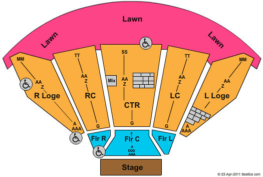 Merriweather Post Pavilion Seating Chart