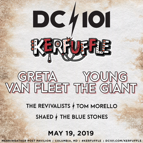 DC101 Kerfuffle: Greta Van Fleet, Young the Giant, The Revivalists, Tom Morello & Shaed at Merriweather Post Pavilion
