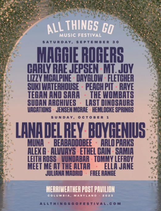 All Things Go Music Festival: Maggie Rogers, Carly Rae Jepsen, Mt. Joy & Lizzy McAlpine – Saturday